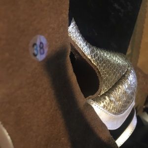 Gold and beige Salsa dancing shoes size 38